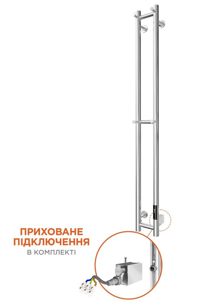 Электрический полотенцесушитель Mario E Inox Sole 1170&times;140 Полированная сталь, 2.13.046353.P 2.13.046353.P &mdash; фото в Esantehnika