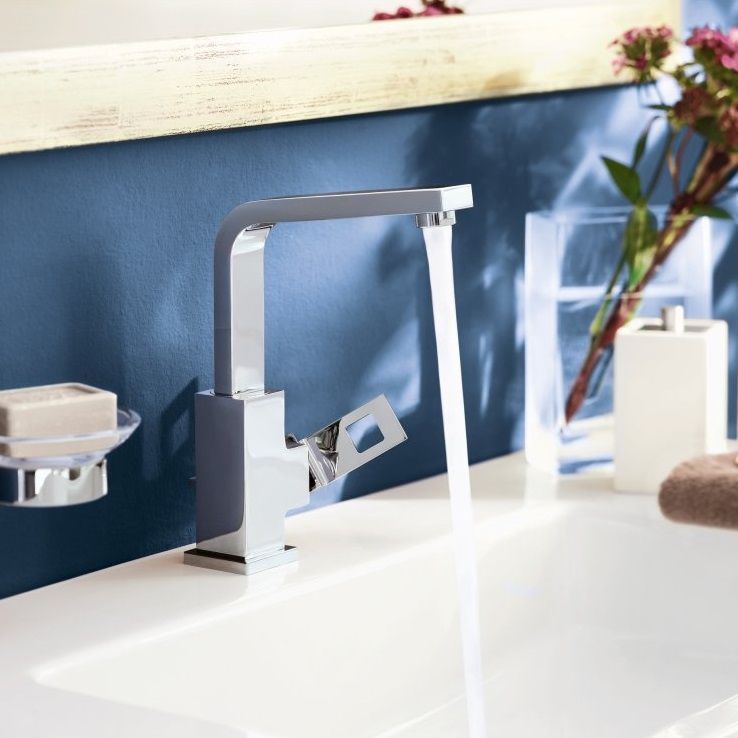 Змішувач для раковини одноважільний з донним клапаном Grohe Eurocube 2313500E 2313500E &mdash; фото в Esantehnika