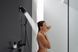 Верхній душ &Oslash; 105 мм Hansgrohe Pulsify EcoSmart Green, 1 вид струменя (колір - чорний матовий) 24132670 24132670 &mdash; фото в Esantehnika