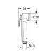 Гигиенический душевой набор Grohe QuickFix Bau Loop (цвет - хром) UA202406QF UA202406QF &mdash; фото в Esantehnika