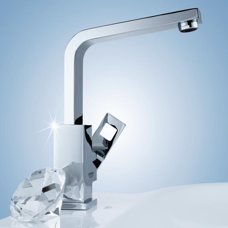 Змішувач для раковини одноважільний з донним клапаном Grohe Eurocube 2313500E 2313500E &mdash; фото в Esantehnika