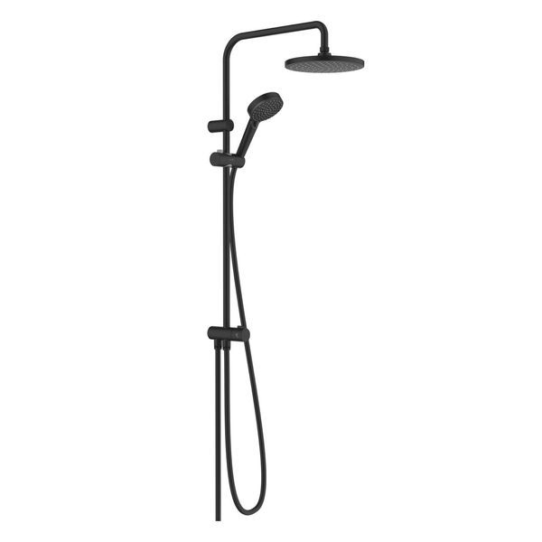 Душевая система без смесителя Hansgrohe Vernis Blend (цвет - чёрный матовый) 26272670 26272670 &mdash; фото в Esantehnika