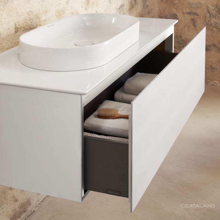 Раковина накладная на столешницу Catalano Horizon 70 х 35 см, Glossy white (белый глянцевый) 170AHZ00 170AHZ00 &mdash; фото в Esantehnika