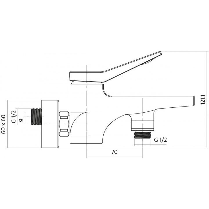 Комплект смесителей для ванной комнаты 3в1 Cersanit CROMO S601-127 S601-127 &mdash; фото в Esantehnika