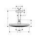 Верхний душ с потолочным подсоединением Hansgrohe Raindance Select S &Oslash; 240 мм (цвет - хром/белый) 26467400 26467400 &mdash; фото в Esantehnika