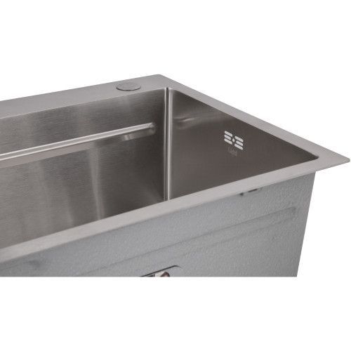 Мойка для кухни интегрированная Lidz Handmade H7545 Brushed Steel 3,0/1,0 мм LDH7545BRU49457 LDH7545BRU49457 &mdash; фото в Esantehnika