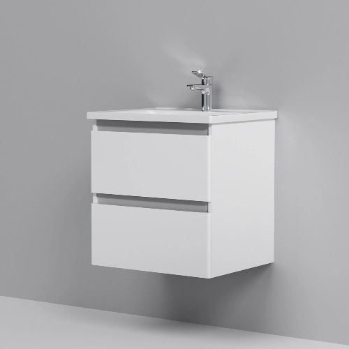 Комплект мебели тумба с умывальником AM.PM X-Joy 55 х 45 х h60 см, белый глянец M85-FHX0552-WC0552WG38 M85-FHX0552-WC0552WG38 &mdash; фото в Esantehnika