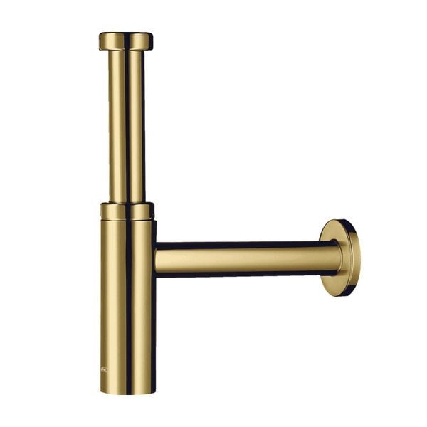 Сифон для раковины, дизайнерский Hansgrohe Flowstar S (цвет - полированное золото) 52105990 52105990 &mdash; фото в Esantehnika