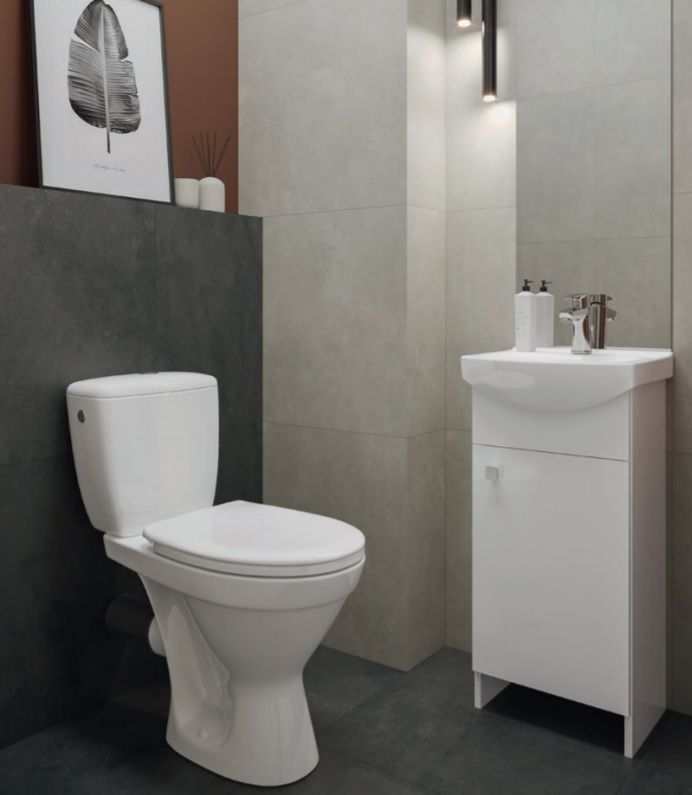 Унитаз Компакт 705 CERSANIT SIMPLEON 011 3/6 с крышкой из дюропластика белый soft-close K119-003 K119-003 &mdash; фото в Esantehnika