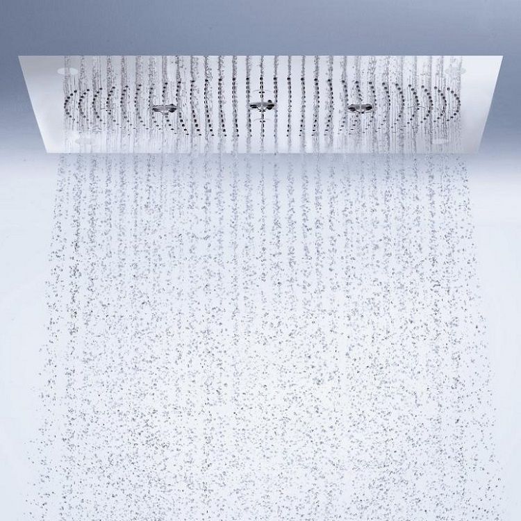 Верхний душ с подсветкой Hansgrohe Raindance Rainmaker 680х460 мм 28418000 28418000 &mdash; фото в Esantehnika