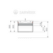 Тумба Sanwerk Грета Air c умывальником Принц 80 см Белый (MV0000915) MV0000915 &mdash; фото в Esantehnika