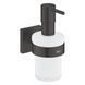 Дозатор жидкого мыла Grohe QuickFix Start Cube Black 410982430 410982430 &mdash; фото в Esantehnika