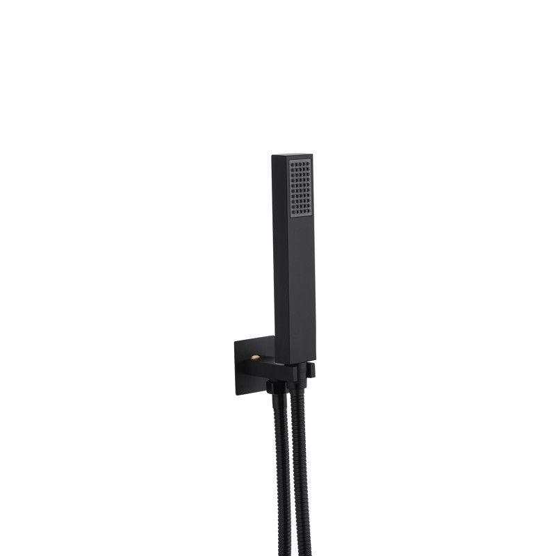 Душевая система скрытого монтажа Kroner KRP Edelstahl Kubus - SCH082 черный матовый CV029972 CV029972 &mdash; фото в Esantehnika