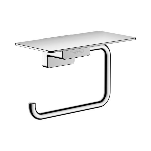 Бумаготримач без кришки, з полицею Hansgrohe AddStoris (колір - хром) 41772000 41772000 &mdash; фото в Esantehnika