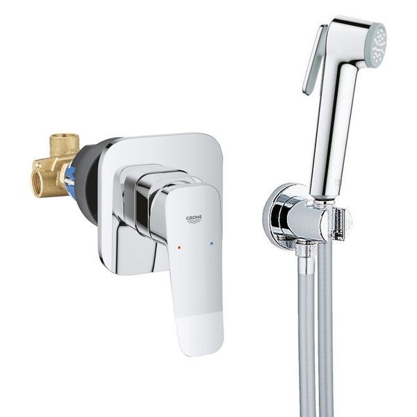 Набір для гігієнічного душу прихованого монтажу GROHE QuickFix Dice зі змішувачем, хром (UA202408QF) UA202408QF &mdash; фото в Esantehnika