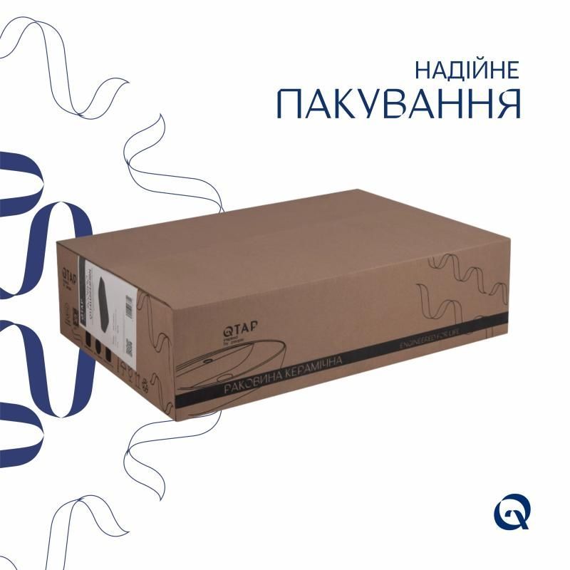 Комплект Qtap Scorpio: Раковина накладна прамокутна 550х390х120 мм Matt Black + Донний клапан PU03 QT14112243MBN47298 QT14112243MBN47298 &mdash; фото в Esantehnika