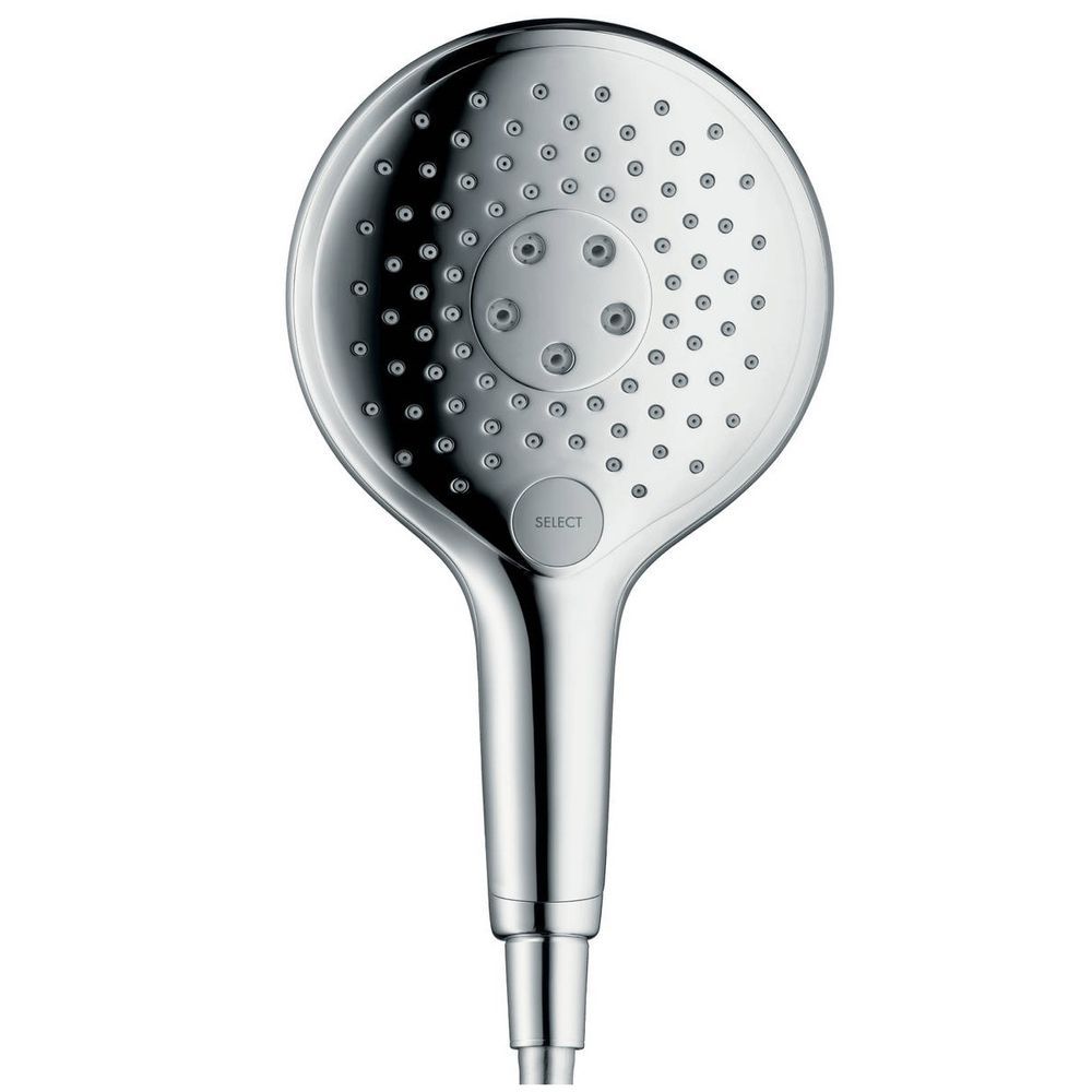 Лейка для душа Hansgrohe Raindance Select S 150 (цвет - хром), 3 вида струи 28587000 28587000 &mdash; фото в Esantehnika