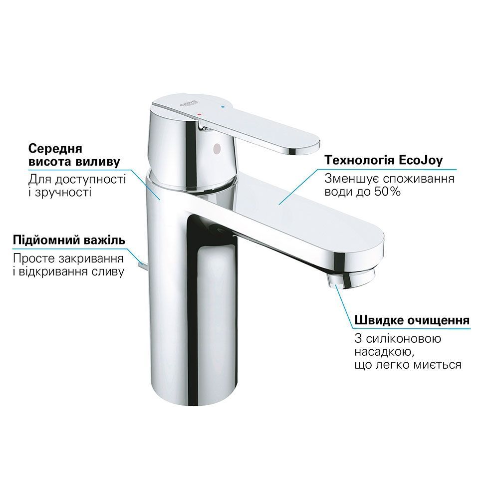 Комплект змішувачів для ванної кімнати Grohe QuickFix Get (колір - хром) UA202701MQ UA202701MQ &mdash; фото в Esantehnika