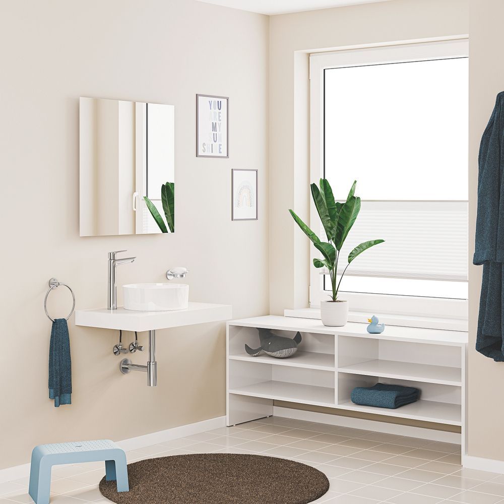 Смеситель для раковины XL-размера Grohe QuickFix Start Edge (цвет - хром) 23777001 23777001 &mdash; фото в Esantehnika