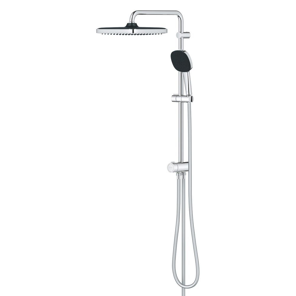 Набір GROHE QuickFix Flex Vitalio Comfort Cube зі змішувачем для ванни Dice, хром/чорний (UA203170101) UA203170101 &mdash; фото в Esantehnika