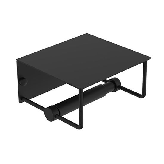 Бумаготримач з кришкою Devit Up (колір - чорний матовий) 7040120B 7040120B &mdash; фото в Esantehnika