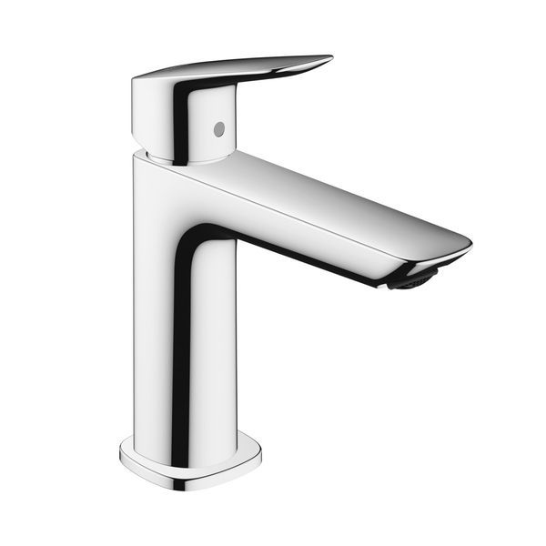 Змішувач для раковини 100 Hansgrohe Logis Fine (колір - хром), з донним клапаном push-open 71252000 71252000 &mdash; фото в Esantehnika