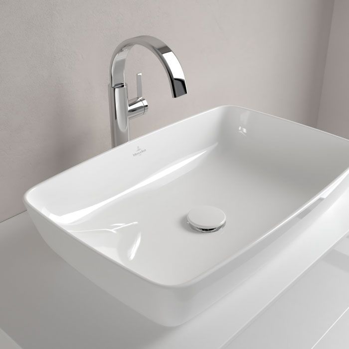 Раковина накладна на стільницю Villeroy & Boch Artis 58 х 38 х h15 см, white alpin 41725801 41725801 &mdash; фото в Esantehnika