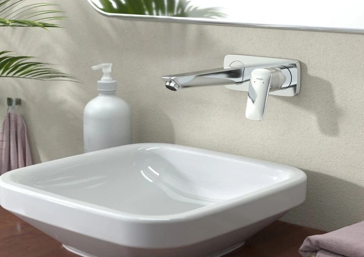 Смеситель для раковины, однорычажный Hansgrohe Logis (цвет - хром) 71220000 71220000 &mdash; фото в Esantehnika