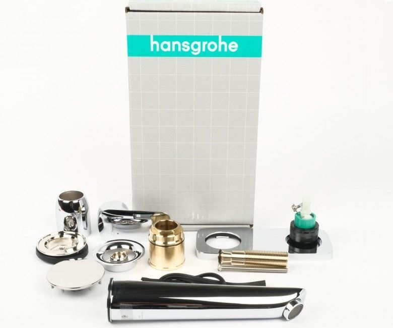 Смеситель для раковины, однорычажный Hansgrohe Logis (цвет - хром) 71220000 71220000 &mdash; фото в Esantehnika