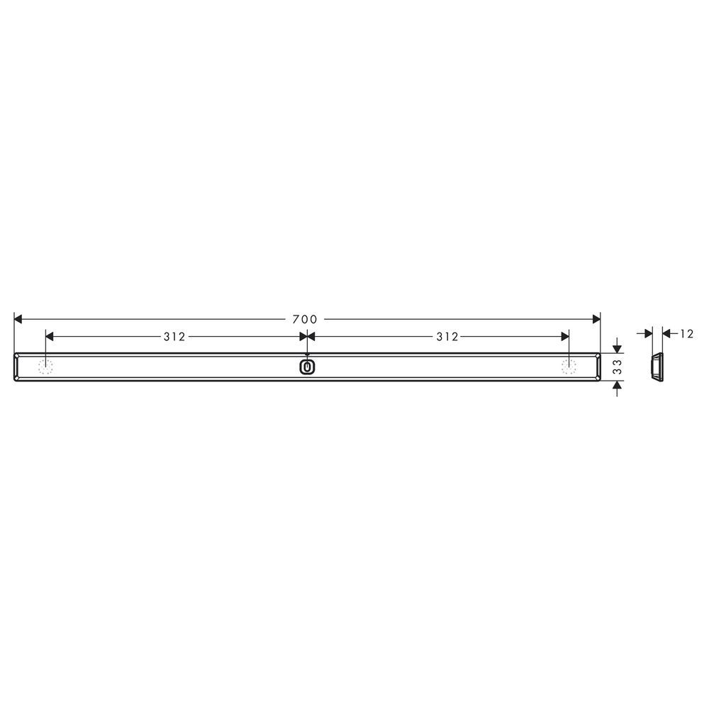 Термостат с душевым набором Hansgrohe WallStoris ShowerTablet Select 400 чёрный матовый (24250670) 24250670 &mdash; фото в Esantehnika