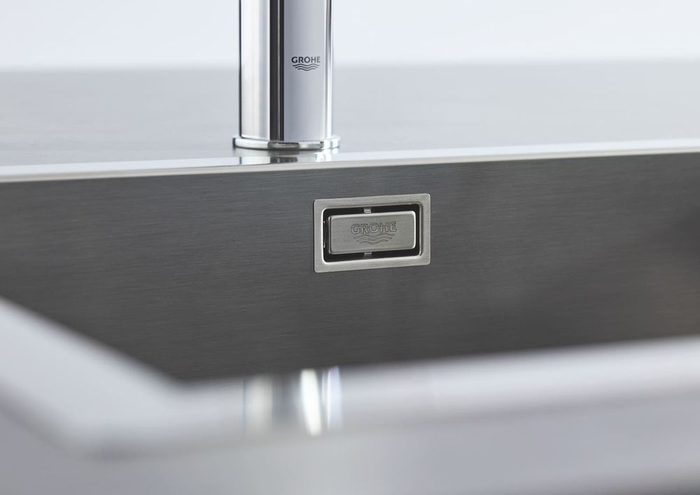 Мойка из нержавеющей стали, матовая 55 х 45 см Grohe 31726SD0 31726SD0 &mdash; фото в Esantehnika