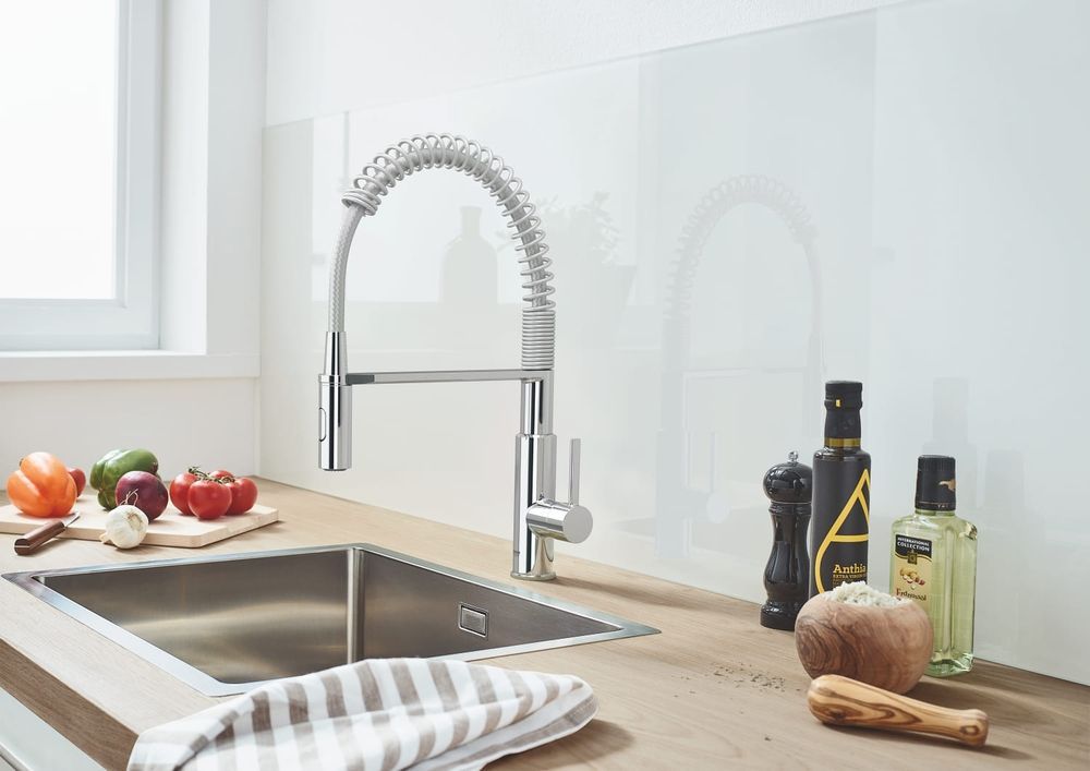 Мойка из нержавеющей стали, матовая 55 х 45 см Grohe 31726SD0 31726SD0 &mdash; фото в Esantehnika