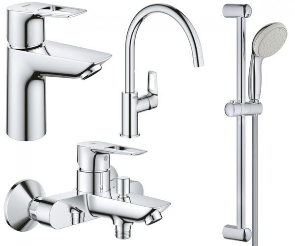 Набор смесителей 4 в 1 GROHE BAU LOOP NEW UA123225K0 UA123225K0 &mdash; фото в Esantehnika