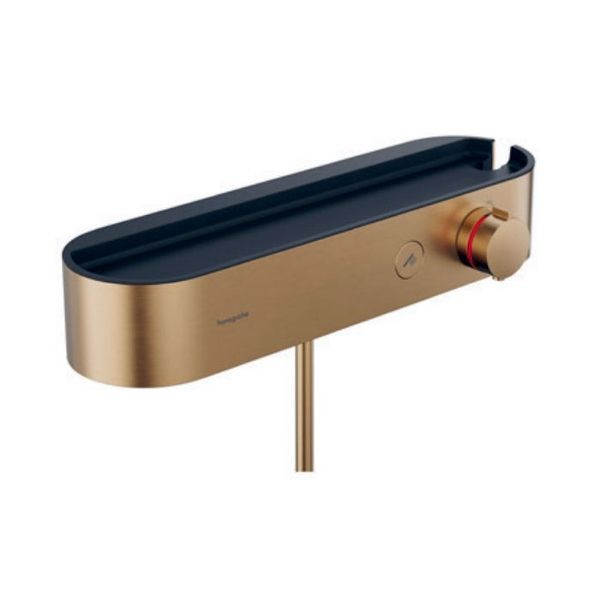 Термостат для душу Hansgrohe Pulsify ShowerTablet Select (колір - шліфована бронза) 24360140 24360140 &mdash; фото в Esantehnika