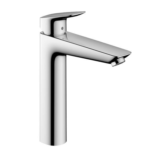 Змішувач для раковини високий 190 Hansgrohe Logis (колір - хром), без донного клапана 71091000 71091000 &mdash; фото в Esantehnika