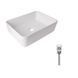 Комплект Qtap Tern: Раковина накладна прамокутна 480х370х135 мм White + Донний клапан PU02 QT17112074WN47301 QT17112074WN47301 &mdash; фото в Esantehnika