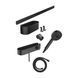 Термостат с душевым набором Hansgrohe WallStoris ShowerTablet Select 400 чёрный матовый (24250670) 24250670 &mdash; фото в Esantehnika