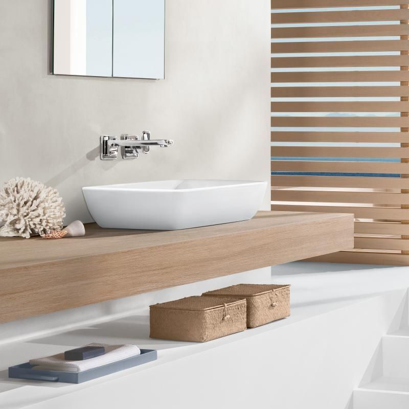 Раковина накладная на столешницу Villeroy & Boch Artis 41 х 41 х h15 см, white alpin 41784101 41784101 &mdash; фото в Esantehnika