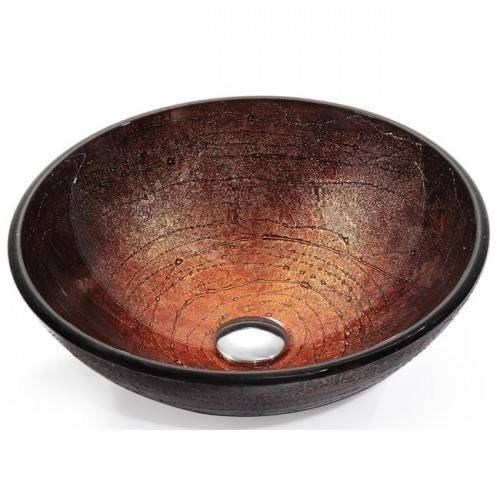 Скляна раковина Kraus Copper Illusion (GV-580-12mm) GV-580-12mm &mdash; фото в Esantehnika