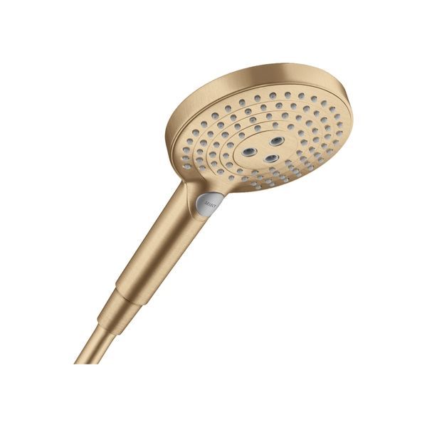 Лейка для душа Hansgrohe Raindance Select S EcoSmart 120 (цвет - матовая бронза), 3 вида струи 26531140 26531140 &mdash; фото в Esantehnika