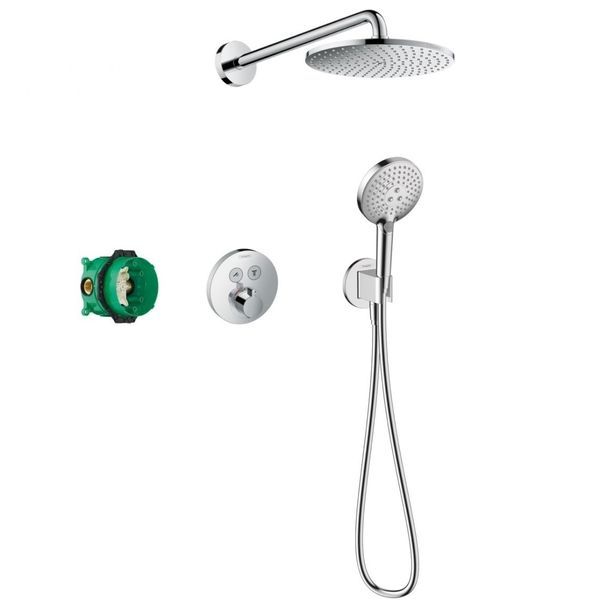 Душова система прихованого монтажу Hansgrohe Raindance S 240 з термостатом PowderRain, хром (27951000) 27951000 &mdash; фото в Esantehnika