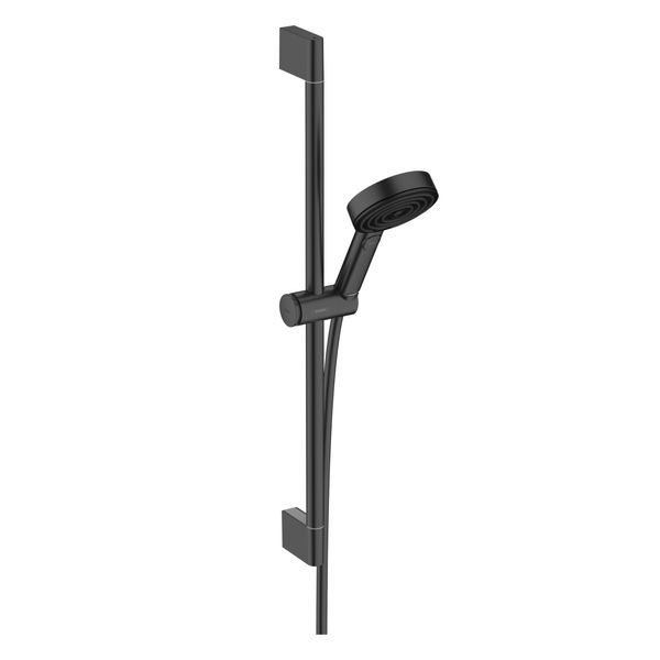 Душевой гарнитур Hansgrohe Pulsify EcoSmart 9 л/мин (цвет - чёрный матовый), 3 вида струи Relaxation 24161670 24161670 &mdash; фото в Esantehnika