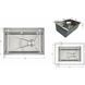Мийка для кухні інтегрована Lidz Handmade H6845 Brushed Steel 3,0/1,0 мм LDH6845BRU49455 LDH6845BRU49455 &mdash; фото в Esantehnika