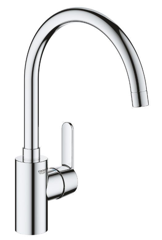 Мойка кухонная Kroner KRP Geb&uuml;rstet-7843ZHM + Смеситель для кухни Grohe QuickFix Get хром 31494001 CV022805+31494001 &mdash; фото в Esantehnika