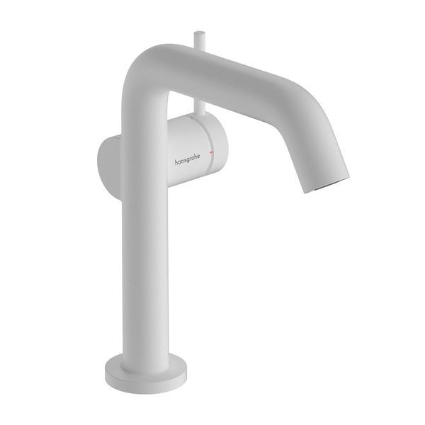 Змішувач для раковини 150 Fine CoolStart Hansgrohe Tecturis S (колір - білий матовий), з донним клапаном push-open 73340700 73340700 &mdash; фото в Esantehnika