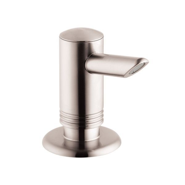 Дозатор для рідкого мила або миття посуду Hansgrohe, сталь 40418800 40418800 &mdash; фото в Esantehnika