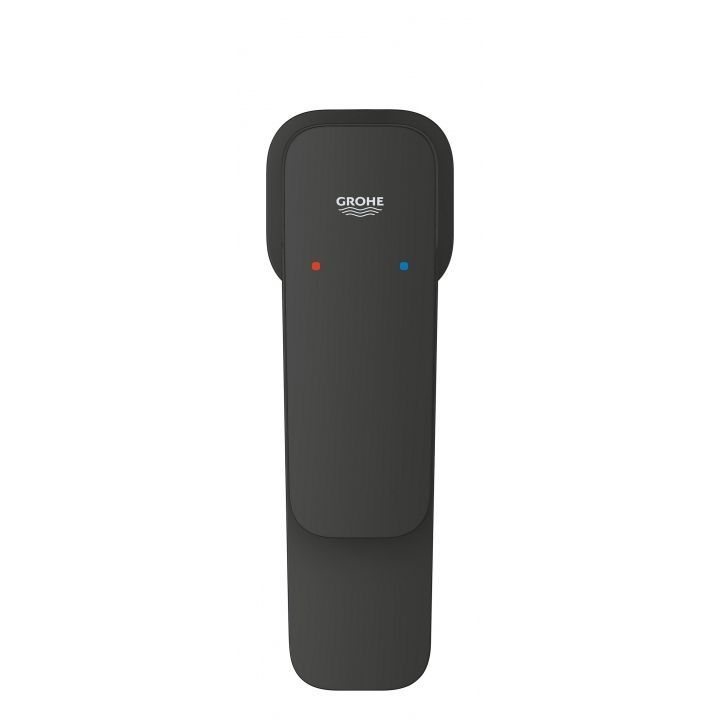 Смеситель для раковины S-размера Grohe Cubeo чёрный матовый (1016992430) 1016992430 &mdash; фото в Esantehnika