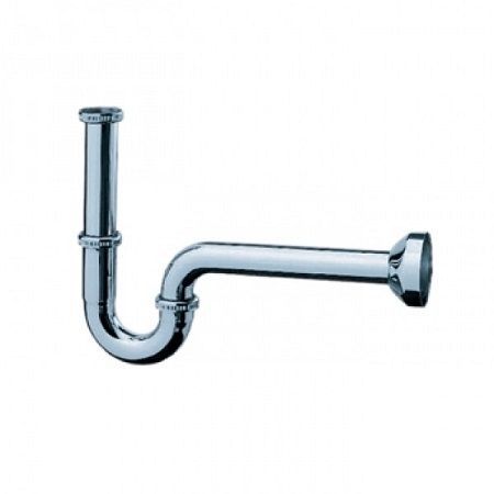 Сифон трубчатый для раковины Hansgrohe Flowstar (цвет - хром) 53010000 53010000 &mdash; фото в Esantehnika