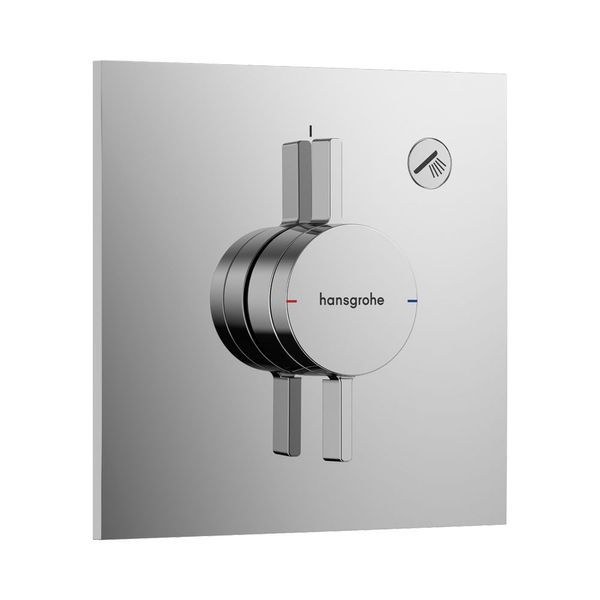 Смеситель скрытого монтажа на 1 потребитель Hansgrohe DuoTurn E (цвет - хром) 75617000 75617000 &mdash; фото в Esantehnika
