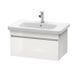 Тумба в комплекті із раковиною 80 см Duravit DuraStyle, білий глянсовий DS006102222 DS006102222 &mdash; фото в Esantehnika